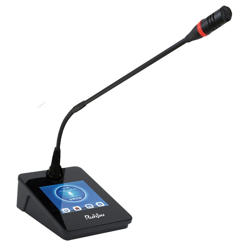 润普RP-YS6880E 国产化手拉手系统专业有线手拉手麦克风会议话筒鹅颈桌面方杆款代表单元