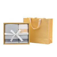 非草非木 浴巾毛巾礼盒福利礼品 竹纤维简约毛巾浴巾套装 FM-3067