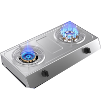 切夫曼煤气灶双灶液化气家用台式不锈钢天然气老式猛火燃气灶_款4.2kw节能炫火-加厚不锈钢-不带配件_天然气