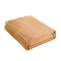 洁艺匠 MJ31 珊瑚绒毯 150*70cm 计价单位:条 驼色