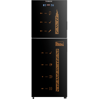 志高(CHIGO)消毒柜家用小型立式大容量消毒碗柜双门饭店餐具碗筷烘干柜子_彩屏款108型三层碗架四键数显臭氧高温消毒