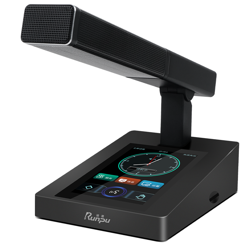 润普国产化手拉手系统 RP-YSG8430C专业有线手拉手麦克风超心形指向会议话筒鹅颈方杆款主席单元