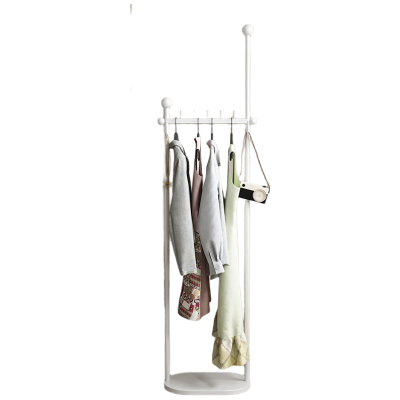 晋舰 衣架落地卧室内衣帽架家用简易衣服架简约现代挂衣架创意 H白色