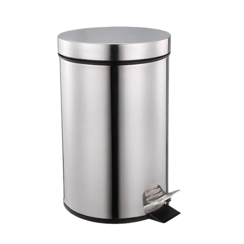 德力彩 不锈钢垃圾桶 12升 个