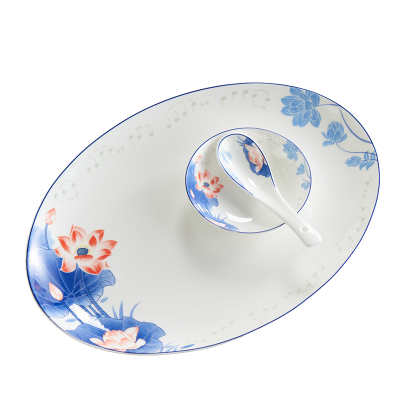 北国风光 骨瓷48头餐具 TS-0048荷塘音乐 套