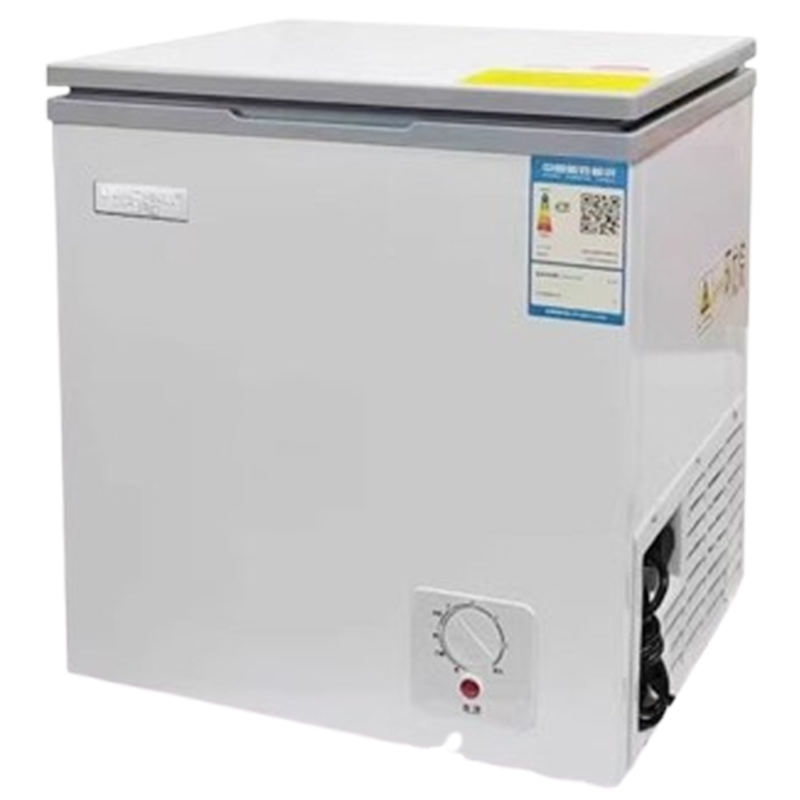 纳丽雅(Naliya)小型家用冷柜冷冻冷藏商用冰柜卧式冷冻柜电脑控温小冰柜_灰BDBC-75S129L减霜版