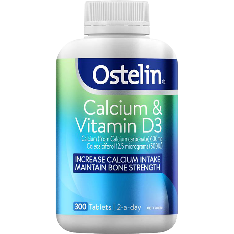 Ostelin 奥斯特林 大恐龙 钙片 300粒 1瓶装 7岁以上 片剂 儿童宝宝孕妇成人老人全家补钙适用 澳洲进口