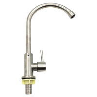 DERUIMAN单冷水龙头高颈304不锈钢厨房水龙头4分