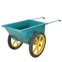 端固 翻斗车灰斗车手推车 钢板厚2.0+充气轮 大号DL-2.0/个