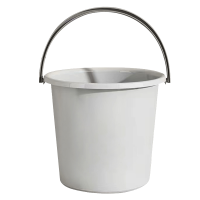 奇桄烁水桶塑料桶含盖灰色大号组