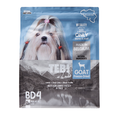 湯恩貝(TEB!)汤恩贝狗粮BD系列无谷低敏冻干幼犬粮成犬粮通用型全期比利时进口配方红肉黑松露羊牛鹅肉冻干狗粮1.5kg