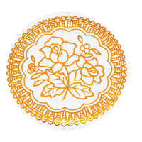 若叶之季LR-HD322 壶垫 白底金花 10个/包(计价单位:包)