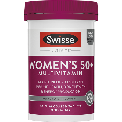 Swisse 中老年女性 复合 维生素 片剂 90片 1瓶装 女士50+/50岁以上营养补充增强免疫 澳洲澳大利亚进口