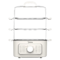 美的(Midea)蒸锅电蒸锅炖蒸煮一体MZ-ZGE2323Z03X四层大容量多用途锅电煮锅电火锅蒸蛋器蒸包子锅多功能锅