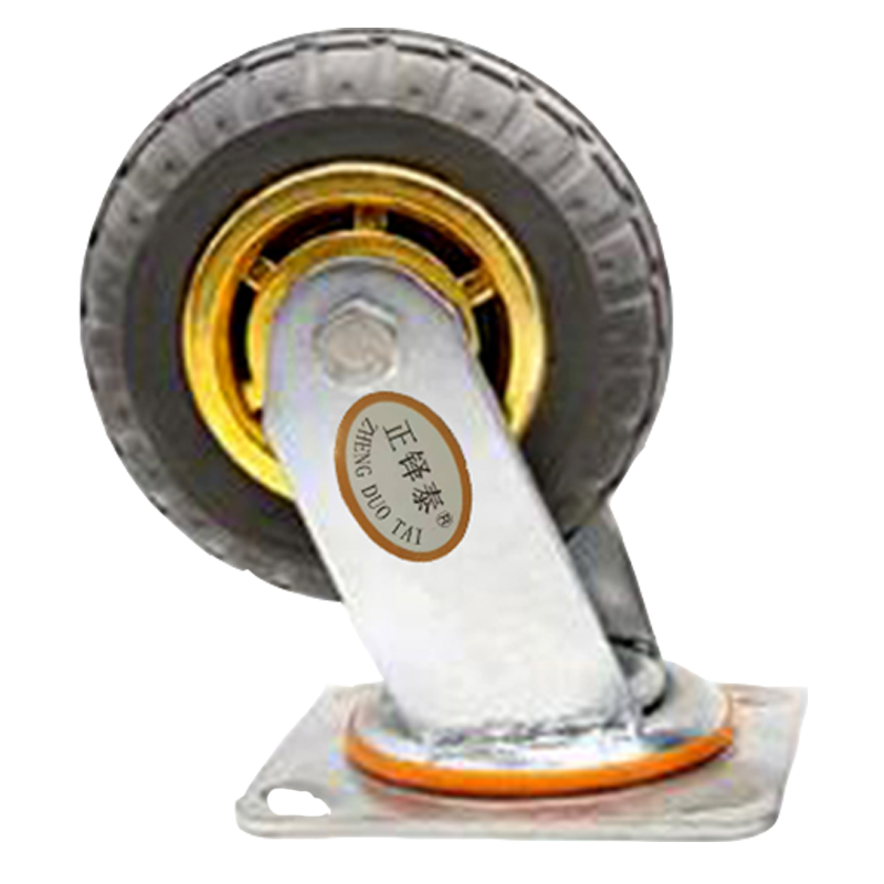 正铎泰 橡胶静音万向轮5寸125mm/ 个