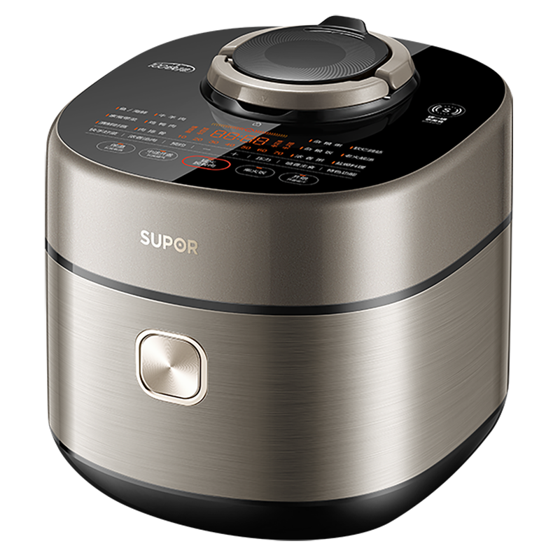 苏泊尔(SUPOR)电压力锅5L/升精钢球釜智能鲜呼吸高压锅