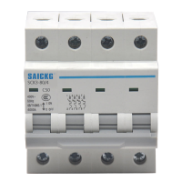 赛驰科技(SAICKG) SCK3-80/4 4P C50 低压空气开关 (单位台) 灰白