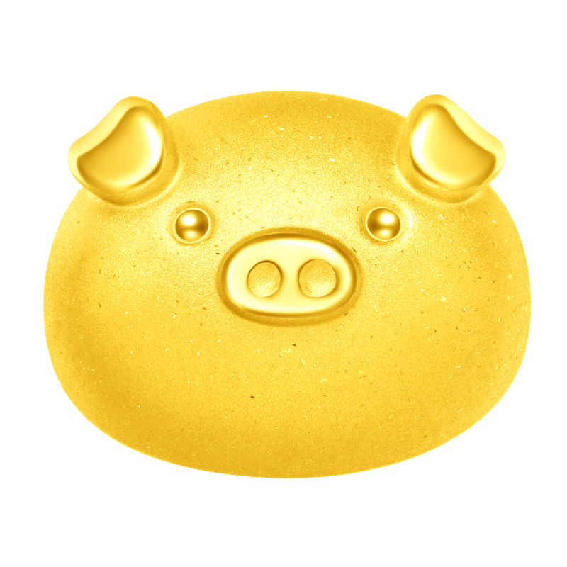 周大福 趣玩食物 藏金家 小版 定价足金黄金转运珠[多款可选]