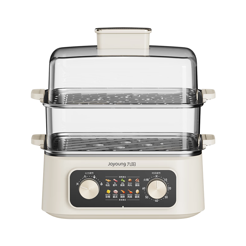 九阳(Joyoung)电蒸锅大容量家用蒸锅电煮锅多功能电蒸箱电蒸笼多层蒸汽锅多用途锅智能蒸锅不锈钢 GZ516