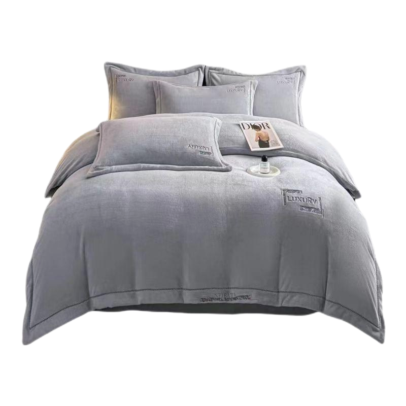 百纳千禧 超柔加厚牛奶绒四件套 BNQX-NLRSJT01 200*230cm 套