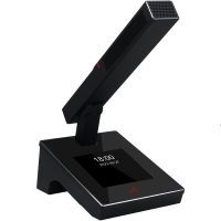 润普RP-SLG208国产化有线手拉手系统专业麦克风工程会议话筒带视像跟踪功能方杆短杆鹅颈麦一拖十