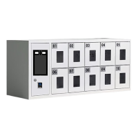 誉卓远智能手机存放柜充电柜双重认证手机柜10门 人脸识别 +指纹+充电
