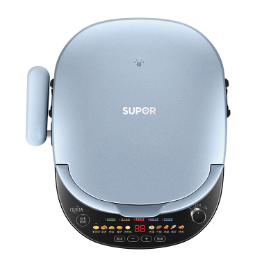 苏泊尔(SUPOR)电饼铛 上下盘可拆洗 家用智能电饼档双面加热 早餐机煎烤机 36mm加深抗菌烤盘 JD30RQ807