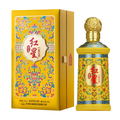 红星二锅头(清香典范) 53度 500ml 盒装高度白酒