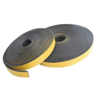盛京联硕 EPDM单面背胶密封胶条三元乙丙发泡橡胶条 宽度50mm厚度5mm [10米]卷