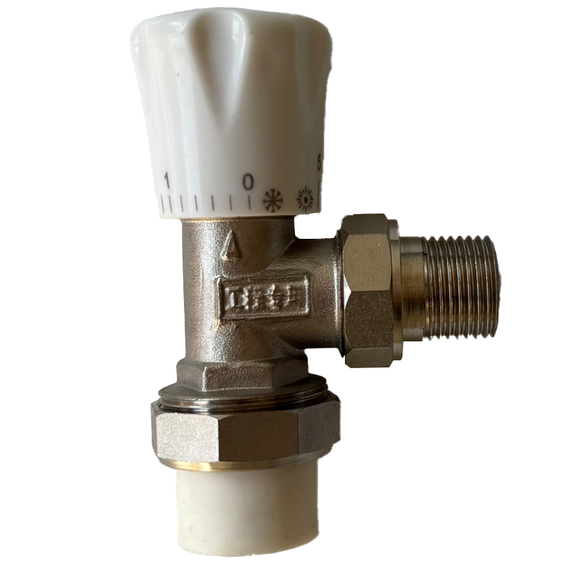 云型巨 角式温控阀 家用暖气片散热器配件 PPR20*1/2 单位:个