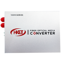 华科亿通 光纤收发器百兆一光一电双纤 HKET S1001