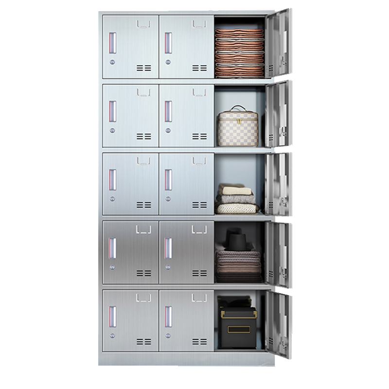 佰艺鸣德 不锈钢更衣柜 十五门台