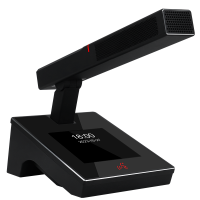 润普RP-SLG208D国产化手拉手系统专业有线手拉手麦克风超心形指向会议话筒鹅颈桌面方杆款代表单元