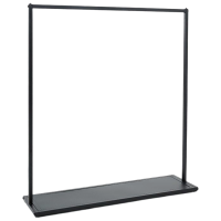 锦北 衣架落地卧室挂衣架衣帽架欧式简易多功能挂衣服架子家用置物架 黑色[长100*高160]