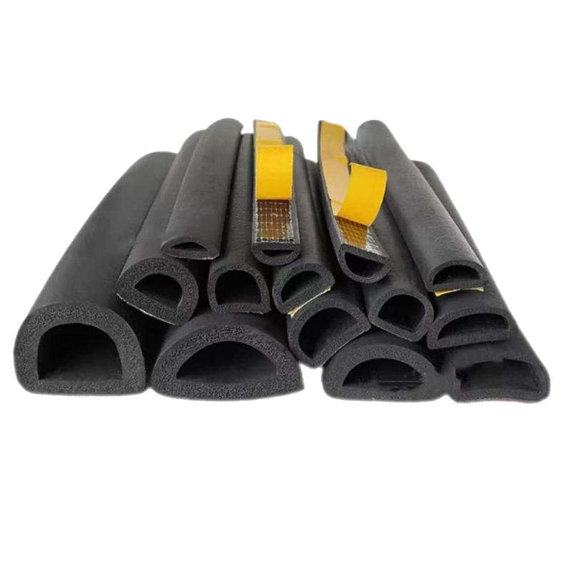 盛京联硕 密封胶条三元乙丙橡胶空心胶条防撞防尘密封条 25*25mm(宽*高)米