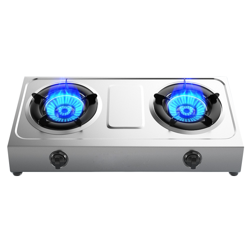 煤气灶双灶家用台式猛火液化气天然气老式双头双眼燃气灶节能炉具 标配款 旋火节能+熄保-液化气