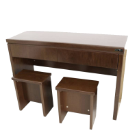 GS广圣1.2米书桌学习桌椅1桌2椅 长120*宽55*高76cm一套