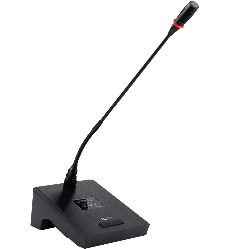 润普Runpu RP-YS6600-12 有线手拉手桌面式鹅颈麦克风工程话筒长杆软杆款有线一拖十二