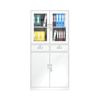 中二斗文件柜钢制柜铁皮柜[材质:0.8mm冷轧钢板]/台(1800*850*390mm)