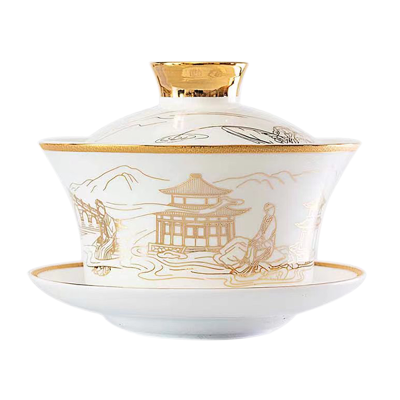 北国风光 骨瓷园林茶具 TS-0120L套