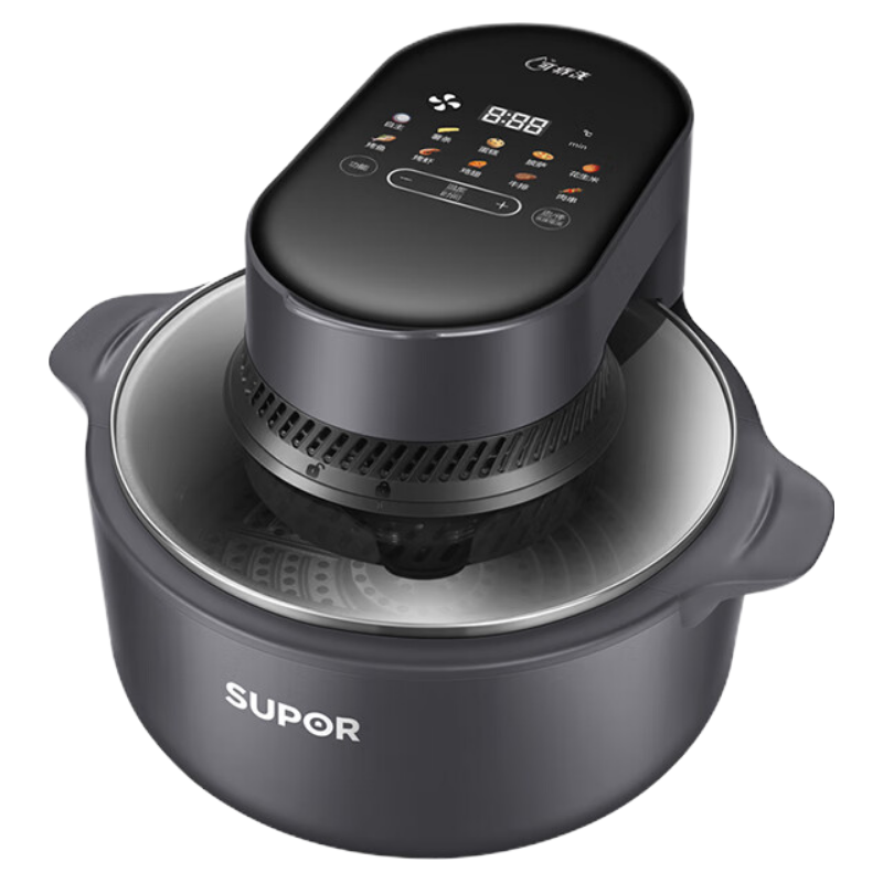 苏泊尔(SUPOR)HM空气炸锅KD50DQ77家用智能无油烟5L大容量电炸锅低脂不粘易清洗煎炸锅薯条机