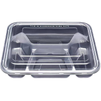 信森洛 一次性餐盒 四格打包饭盒 1000ml 1 个