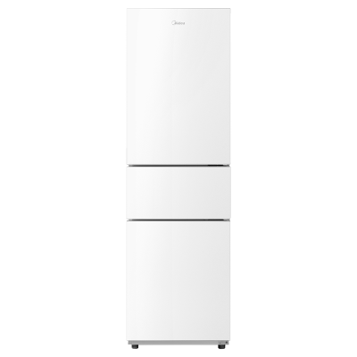 美的(Midea)219升三门冰箱MR-230TE极地白家用双温冷藏冷冻大容量保鲜低音三温区三开门电冰箱小户型 [新品]