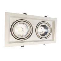 磐达 LED方形嵌装格栅射灯PZL013 2*12W套