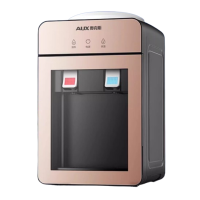 奥克斯(AUX)台式饮水机家用办公室宿舍小型上置水桶桌面桶装水_白色_冰温热