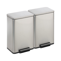 奇桄烁不锈钢两分类脚踏垃圾桶100L个