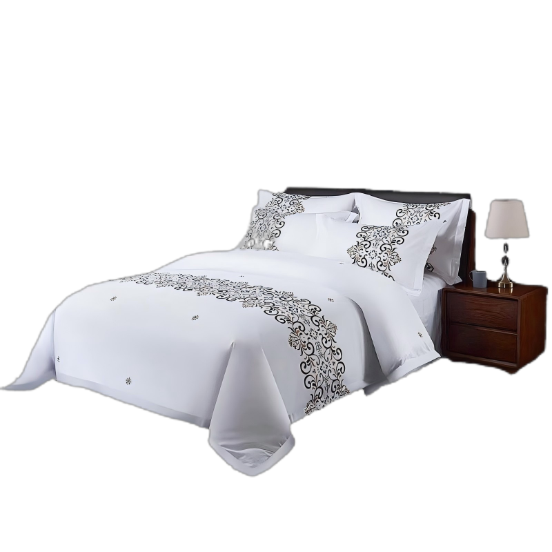 星思宇 纯棉白色四件套 适合1.2~1.5米床 1套