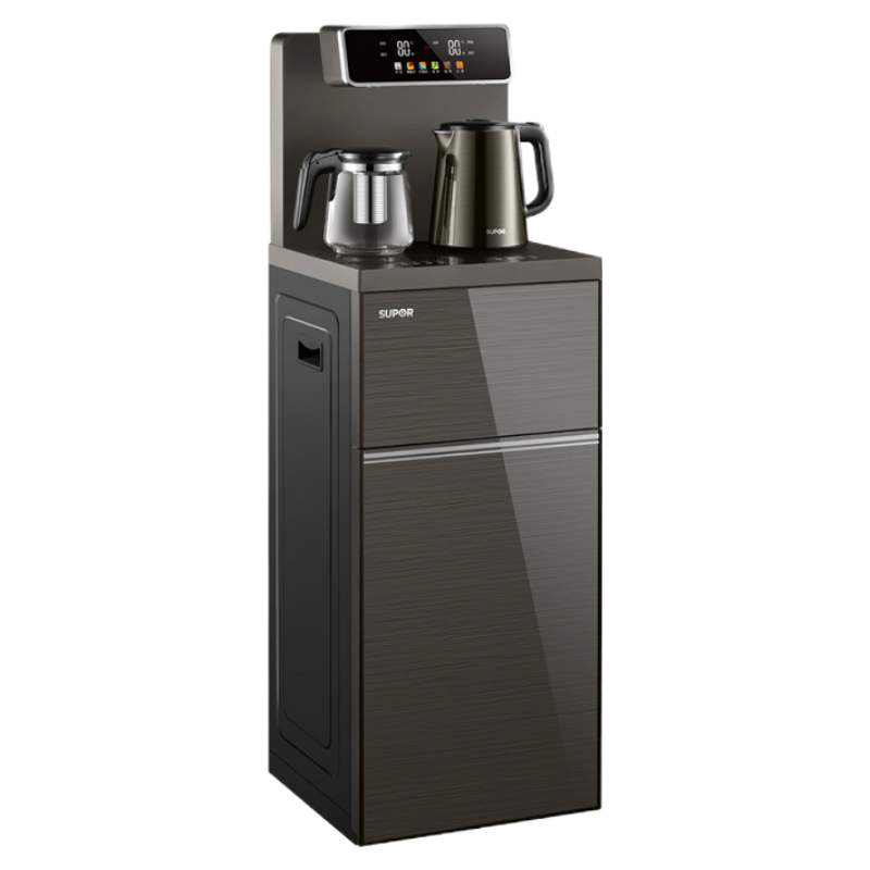 苏泊尔(SUPOR)智能遥控多段智能控温双壶双出水大容量储物柜茶吧机SW-CBJ10[大屏彩显]冷热型ZMD安心系列