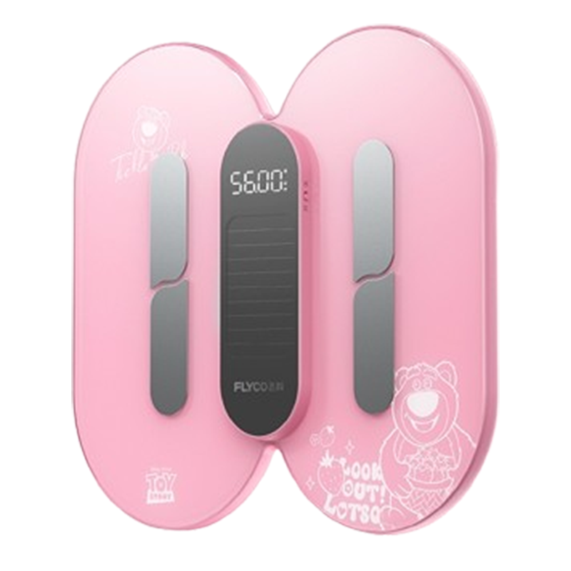 飞科(FLYCO)体重秤家用精准智能体脂秤光能充电款电子称小型称重