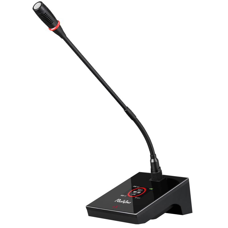 润普RP-YS6800 国产化有线手拉手系统专业工程会议话筒带视像跟踪功能软杆长杆鹅颈麦一拖二十